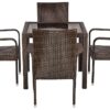 Patio / Balcony / Outdoor / Garden Set - Four Seater - Brown Colour