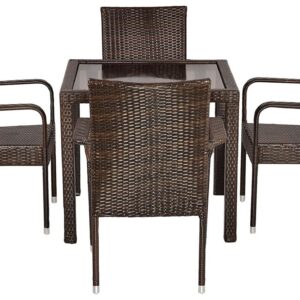 Patio / Balcony / Outdoor / Garden Set - Four Seater - Brown Colour