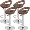 Crescent Woven Adjustable Bar Stool Set of 4