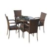 Patio / Balcony / Outdoor / Garden Set - Four Seater - Brown Colour