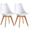 Tulip Chair Dining Chair Set of 2 - White